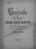 Toccata D-moll fur Orgel von Joh. Seb. Bach