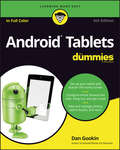 Android Tablets For Dummies