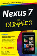 Nexus 7 For Dummies (Google Tablet)