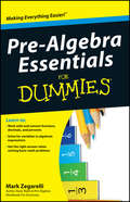 Pre-Algebra Essentials For Dummies