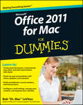 Office 2011 for Mac For Dummies