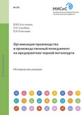 Организация производства и производственный менеджмент на предприятиях черной металлургии