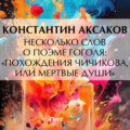 Несколько слов о поэме Гоголя: «Похождения Чичикова, или Мертвые души»