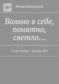 Вольно в себе, понятно, светло… Стихи. Ноябрь – декабрь 2024