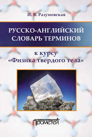 Русско-английский словарь терминов. К курсу «Физика твердого тела»