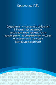 Доклад. Созыв Конституционного собрания в России как механизм восстановления легитимности правопреемства современной Россией многовекового наследия Святой Древней Руси.