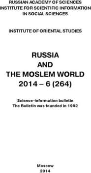 Russia and the Moslem World № 06 / 2014