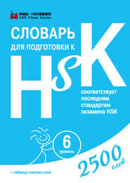 Словарь для подготовки к HSK. Уровень 6