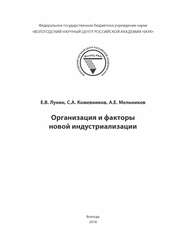 Организация и факторы новой индустриализации