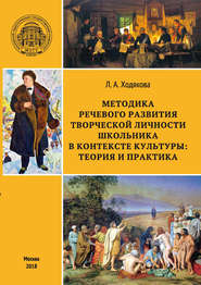 Методика речевого развития творческой личности школьника в контексте культуры: теория и практика