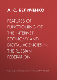 Features of functioning of the Internet economy and digital agencies in the Russian Federation