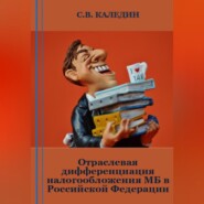 Отраслевая дифференциация налогообложения МБ в Российской Федерации