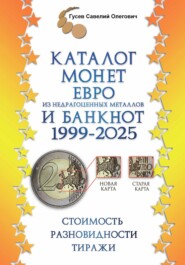 Каталог монет Евро из недрагоценных металлов и банкнот 1999-2025, выпуск 3