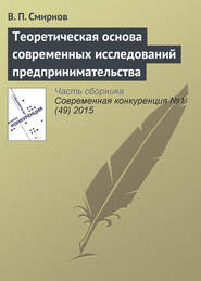 Теоретическая основа современных исследований предпринимательства