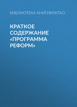 Краткое содержание «Программа реформ»