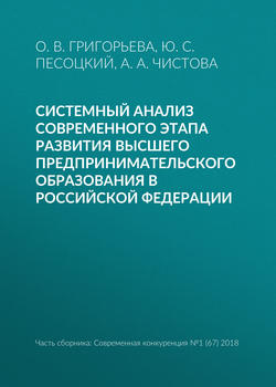 Системный анализ современного этапа развития высшего предпринимательского образования в Российской Федерации