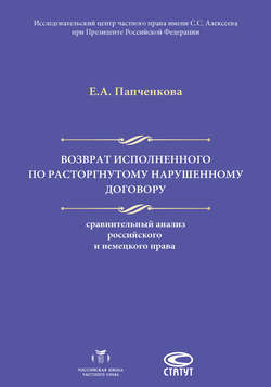 Возврат исполненного по расторгнутому нарушенному договору: сравнительный анализ российского и немецкого права