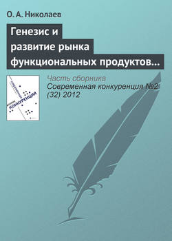 Генезис и развитие рынка функциональных продуктов питания