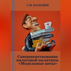 Совершенствование налоговой политики. «Модельные акты»