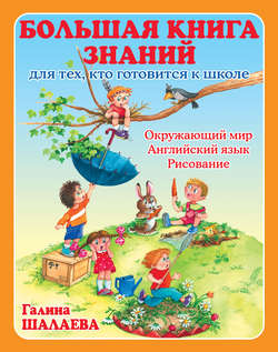 Большая книга знаний для тех, кто готовится к школе. Окружающий мир. Английский язык. Рисование