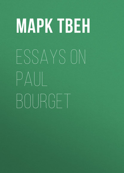 Essays on Paul Bourget