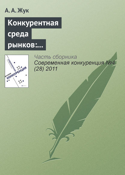 Конкурентная среда рынков: институционально-экономические характеристики