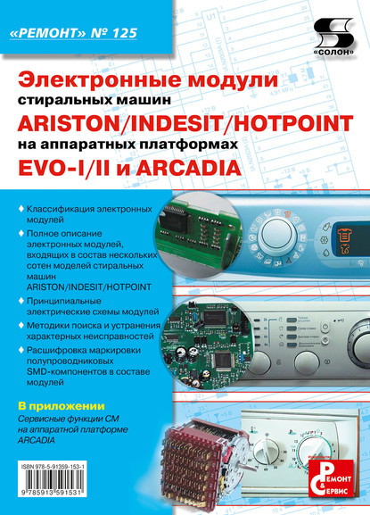 Электронные модули стиральных машин INDESIT/ARISTON/HOTPOINT на аппаратных платформах EVO-I/II, ARCADIA