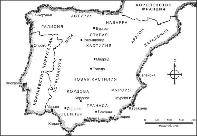 Карта испании 16 века