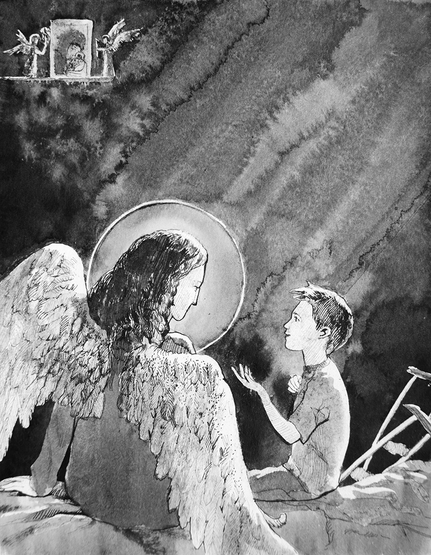 Астафьев ангел хранитель краткое содержание. Ангел-хранитель. Ангел рассказ. Иллюстрация к рассказу Ангелочек.